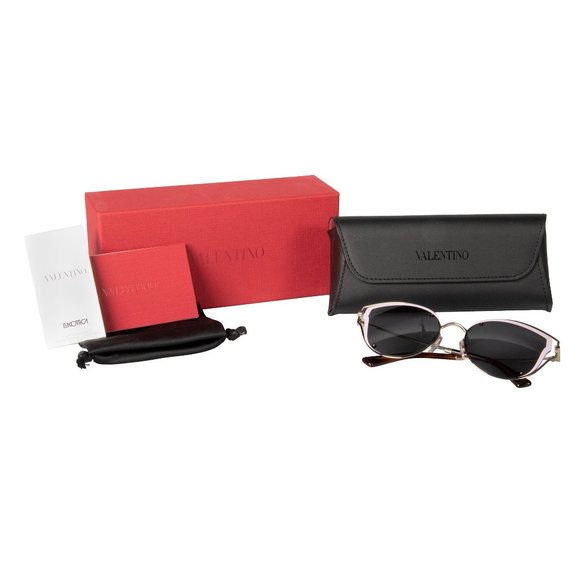 Valentino Pink Black Cat Eye Sunglasses